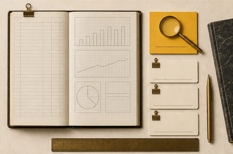 A concise SEO evidence ledger with insight and next-action cards