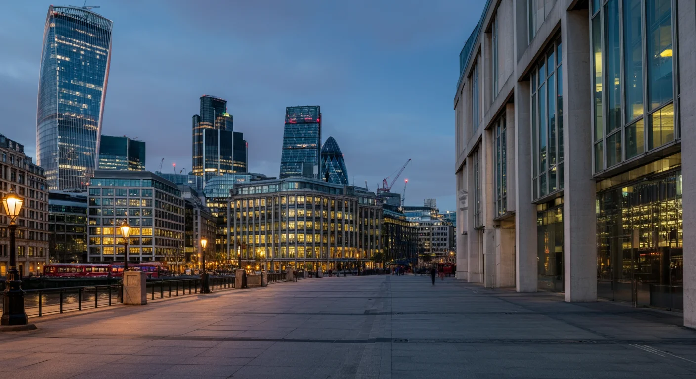 City of London financial district representing the firms Josh supports with SEO